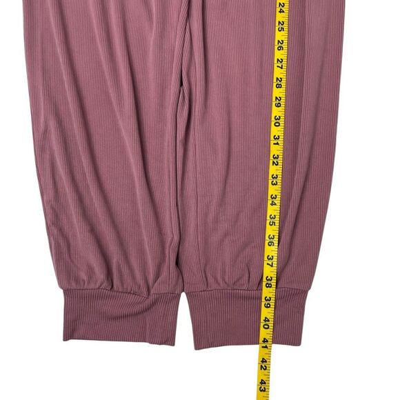Victoria's Secret Womens Ribbed Drawstring Lounge Pants Dusty Rose Size Large - Picture 8 of 16